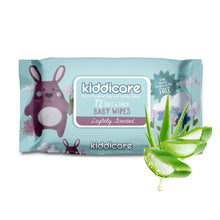 Load image into Gallery viewer, Kiddicare Baby Wipes, Pack of 4, Lightly Scented & Water Wipes, 72 Wipes Per Pack