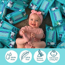 Load image into Gallery viewer, Kiddicare Baby Wipes, Pack of 2, Lightly Scented & Water Wipes, 72 Wipes Per Pack