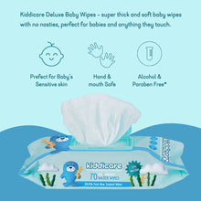 Load image into Gallery viewer, Kiddicare Eco-Friendly Pure Baby Wipes - Water Wipes - 70s
